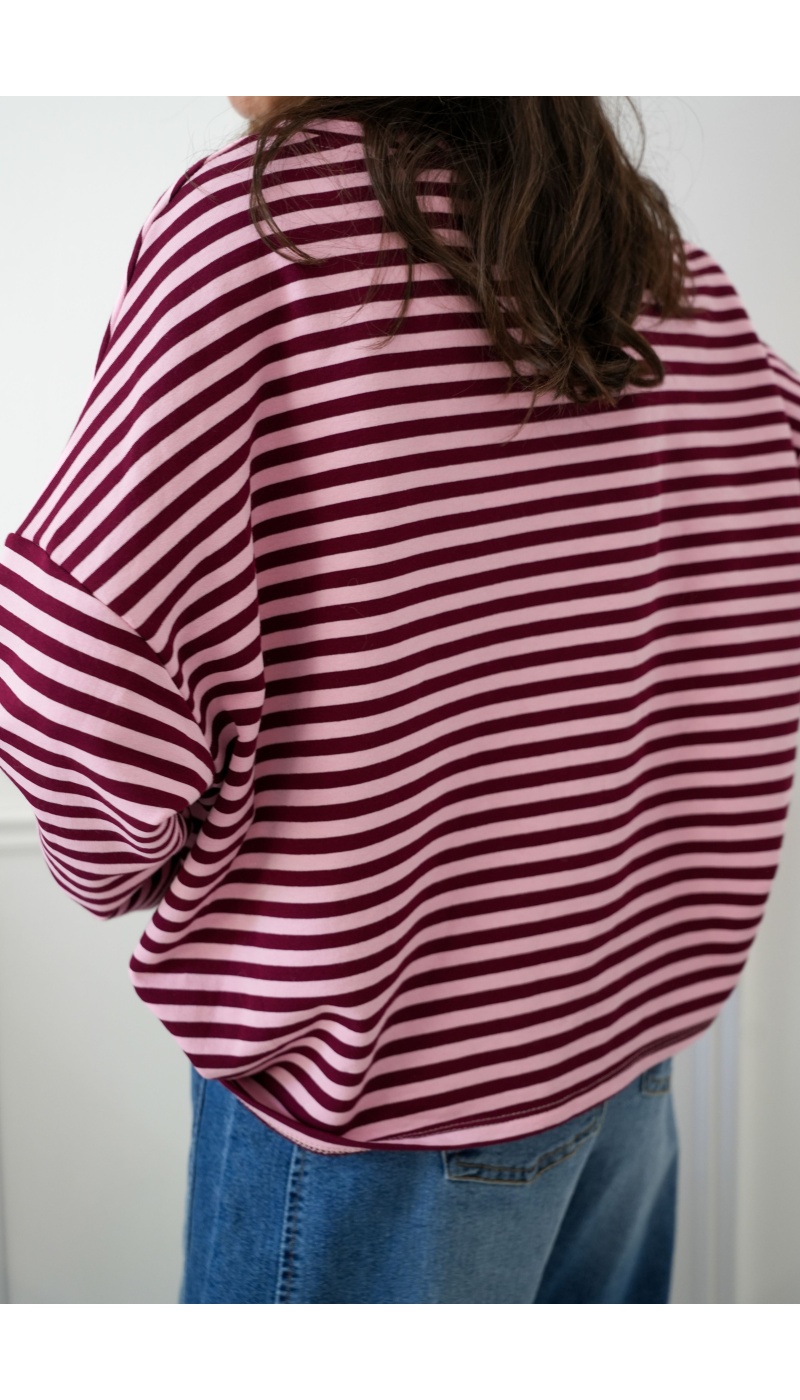 Teeshirt Marinière Bordeaux BIARRITZ