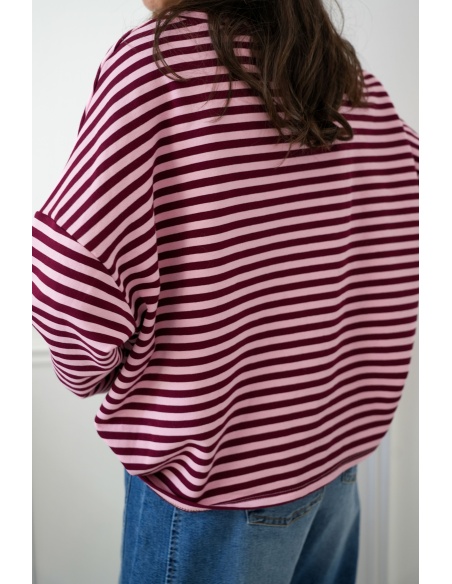 Teeshirt Marinière Bordeaux BIARRITZ