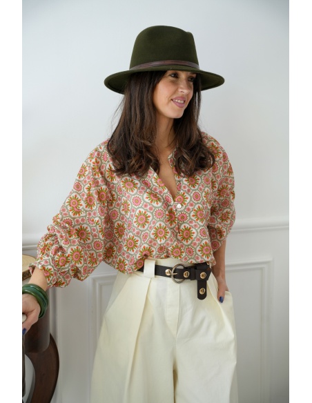 banditas FLEURS ROSE BLOUSE