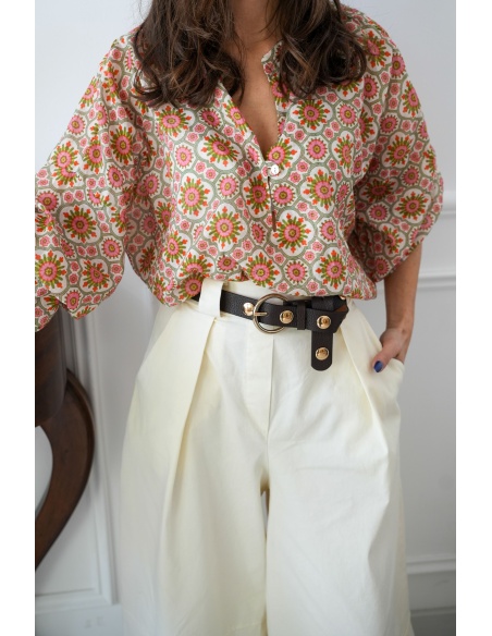 banditas FLEURS ROSE BLOUSE