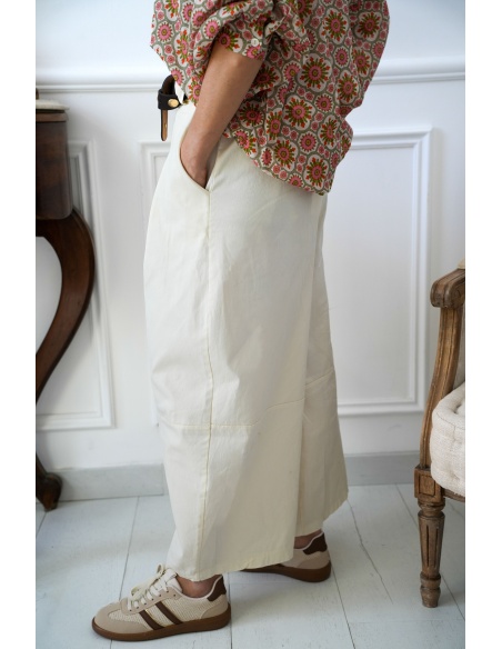 w.studio  ECRU PANTALON FEMME