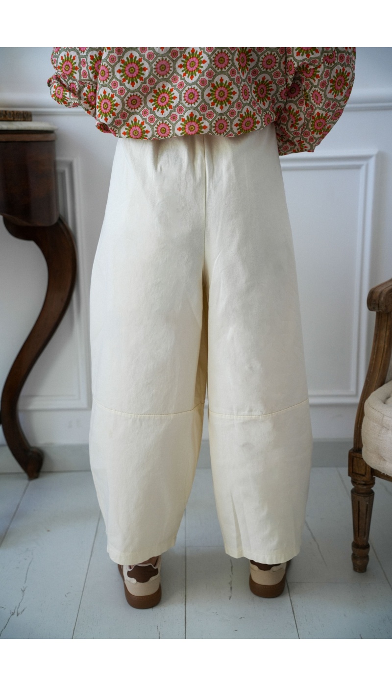 w.studio  ECRU PANTALON FEMME