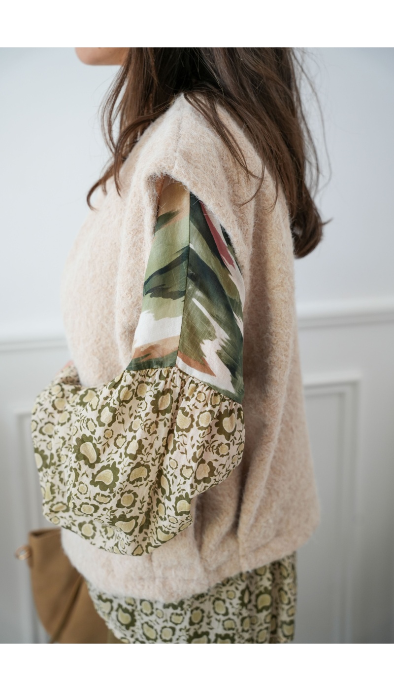 Gilet Maille Beige CLAUDIA