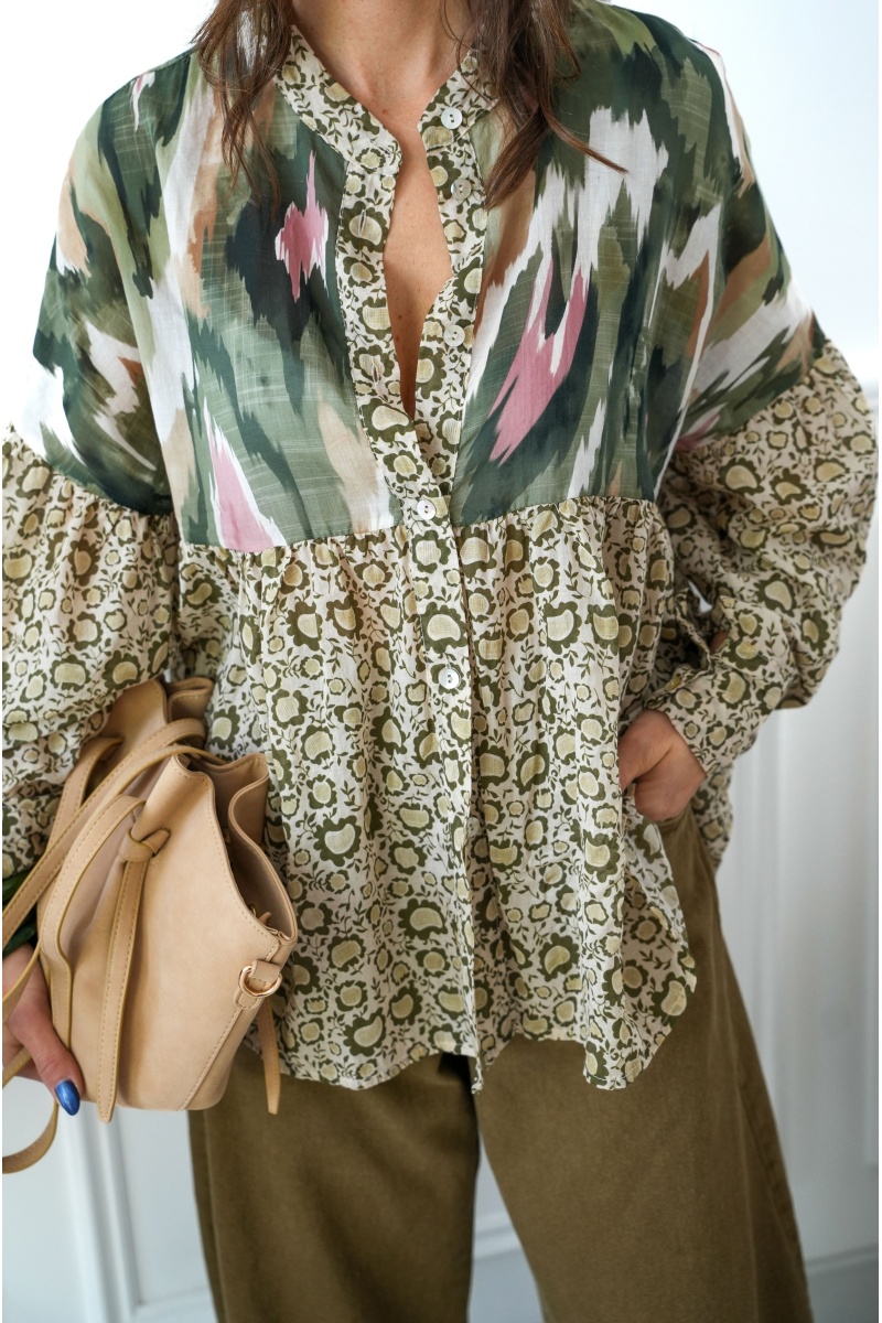 banditas IMPRI VERT CHEMISIER 2