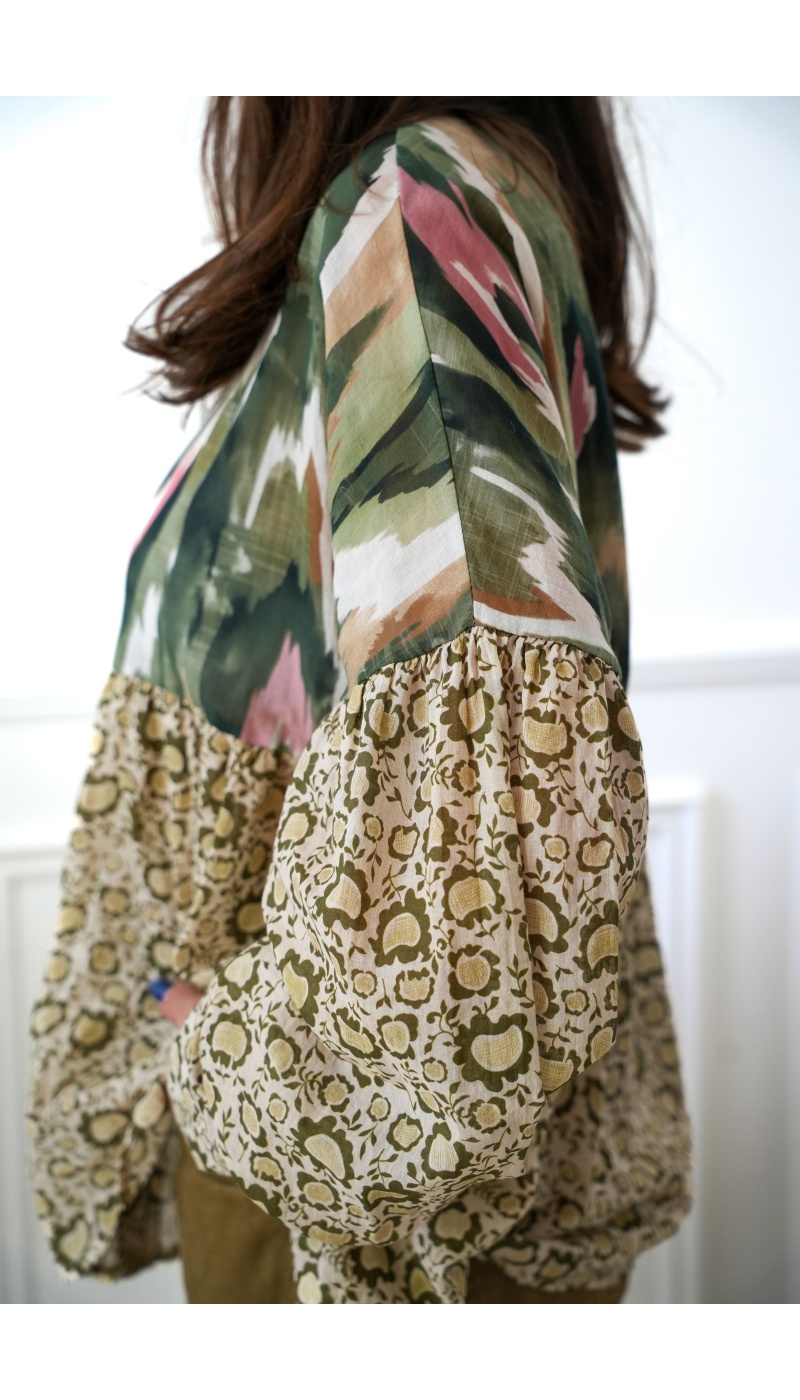 banditas IMPRI VERT CHEMISIER