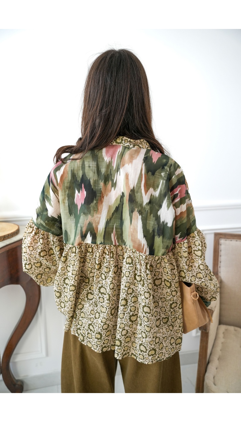 banditas IMPRI VERT CHEMISIER