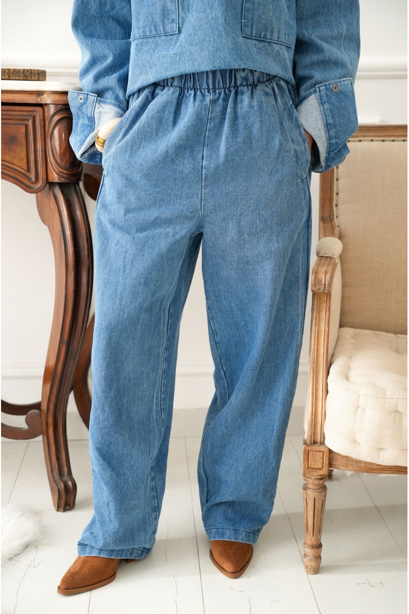 johanna toutoun  BLEU PANTALON FEMME