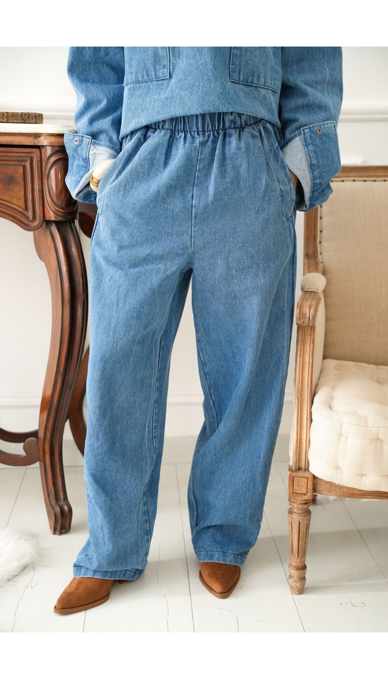 johanna toutoun  BLEU PANTALON FEMME