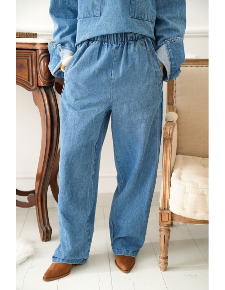 johanna toutoun  BLEU PANTALON FEMME