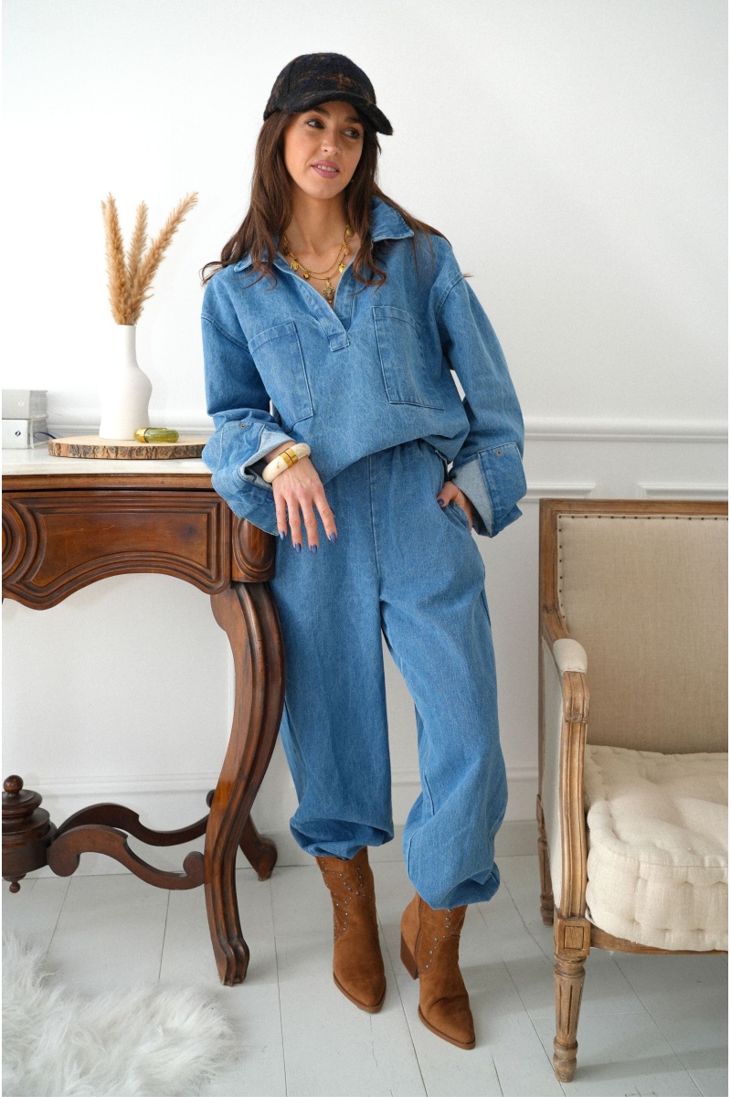 johanna toutoun  BLEU PANTALON FEMME 2