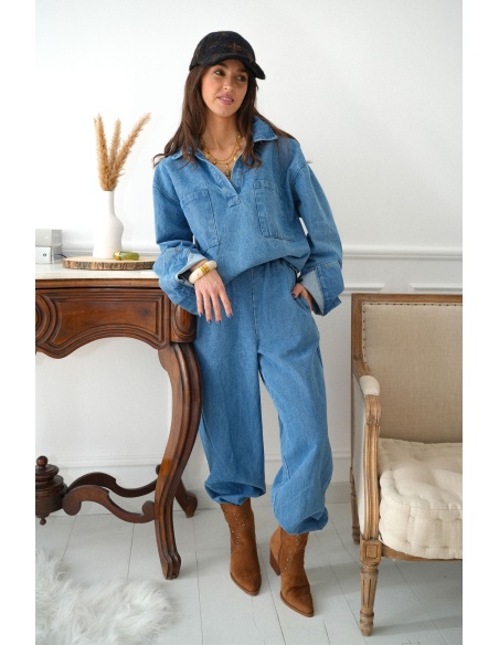 johanna toutoun  BLEU PANTALON FEMME