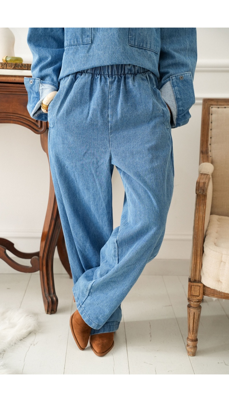 johanna toutoun  BLEU PANTALON FEMME