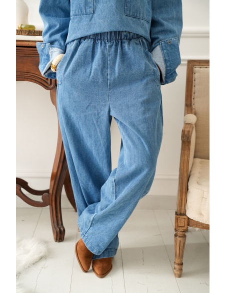 johanna toutoun  BLEU PANTALON FEMME