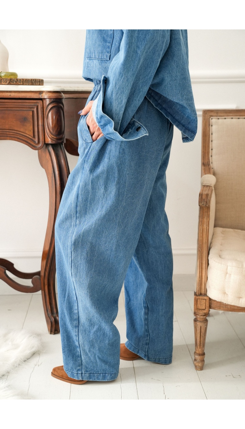 johanna toutoun  BLEU PANTALON FEMME