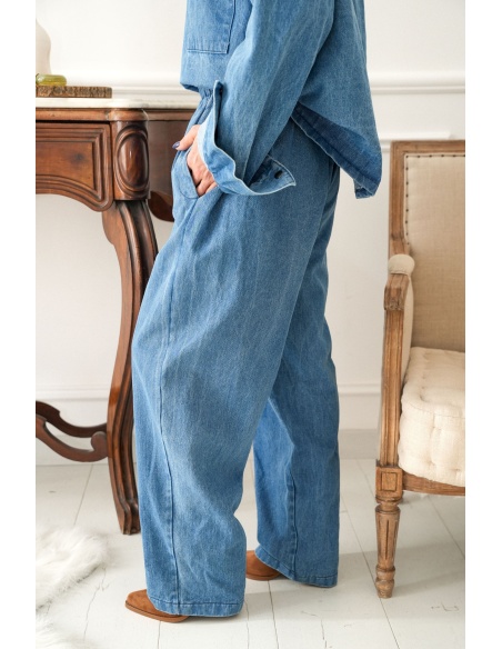 johanna toutoun  BLEU PANTALON FEMME