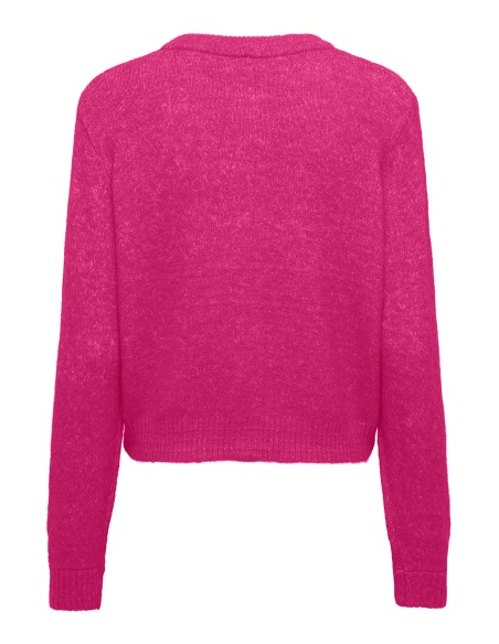 Gilet Maille Fuchsia Purple ONLAZURE