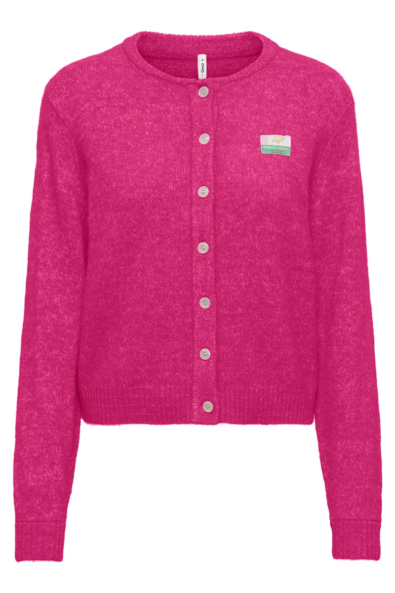 Gilet Maille Fuchsia Purple ONLAZURE