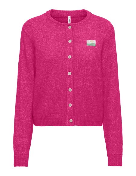 Gilet Maille Fuchsia Purple ONLAZURE