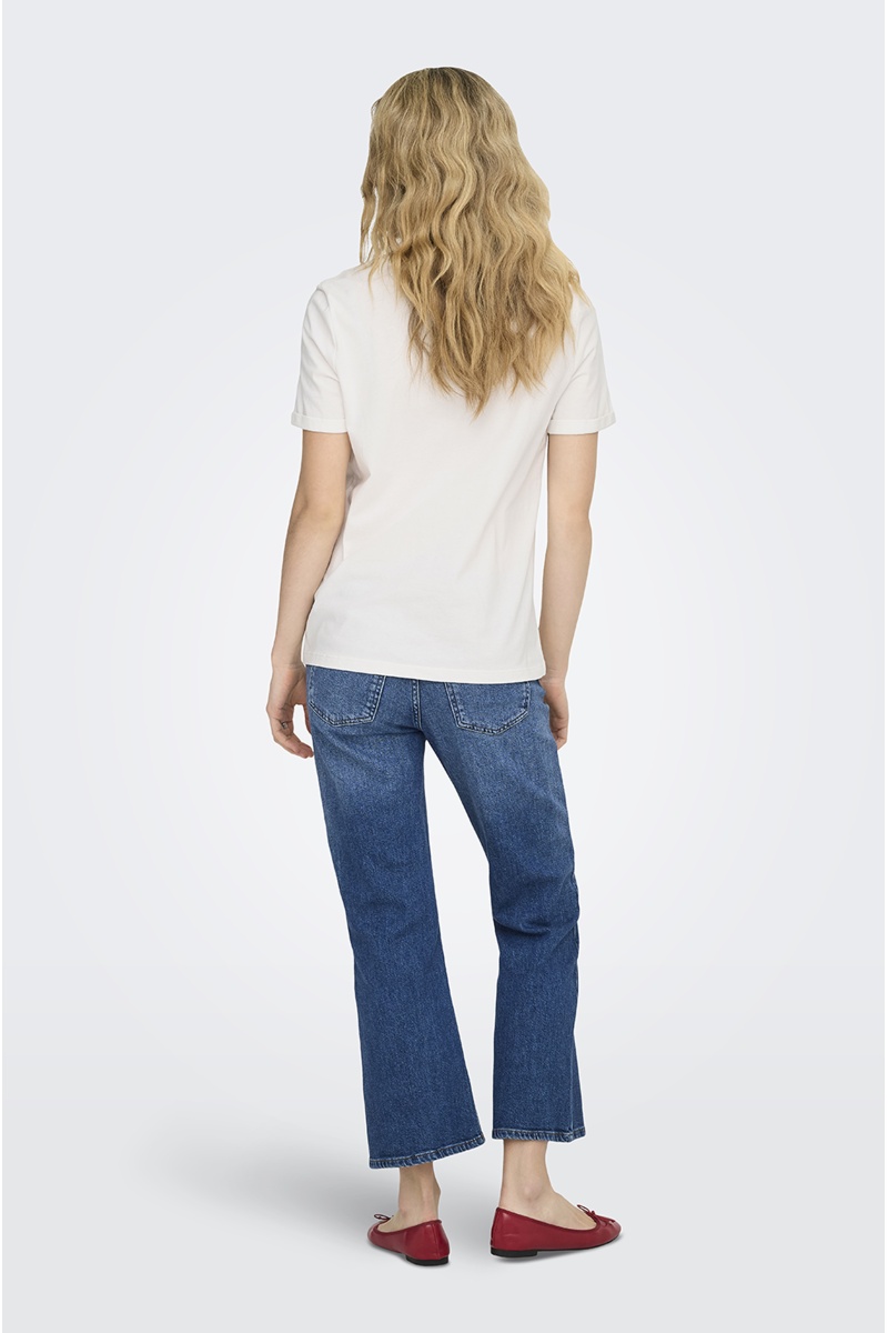 T-shirt Coeur Cloud Dancer ONLUMA 2