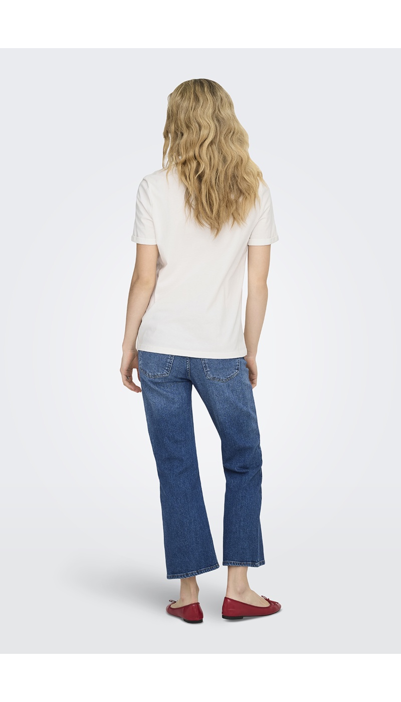 T-shirt Coeur Cloud Dancer ONLUMA