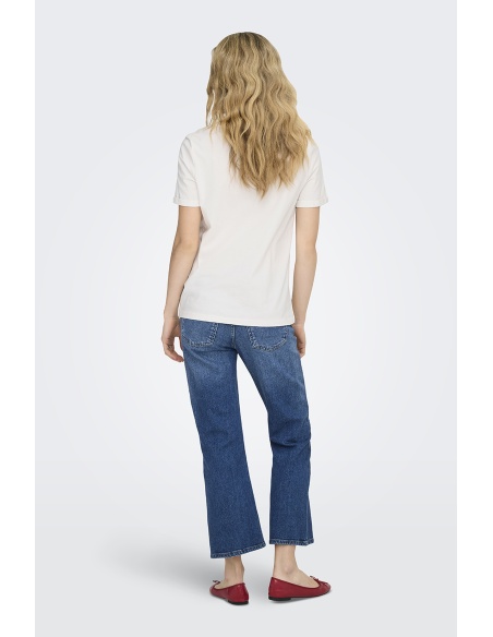 T-shirt Coeur Cloud Dancer ONLUMA