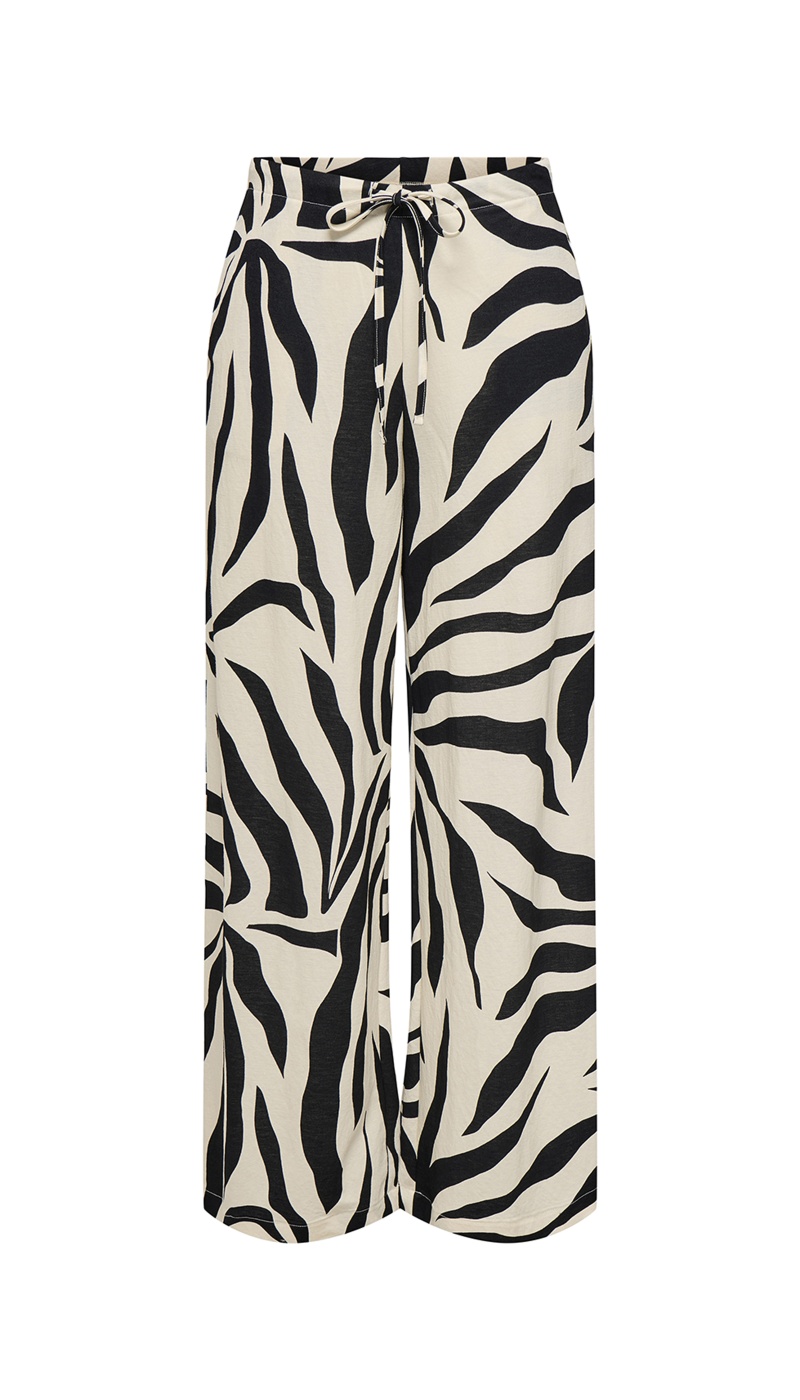 Pantalon Ecru Noir ONLSAKURA