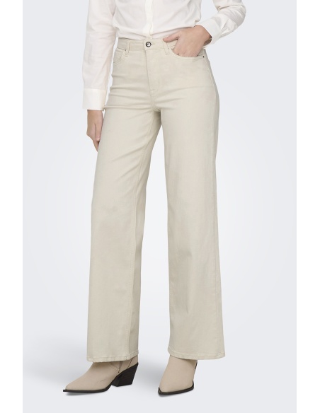Jean Wide Ecru ONLMADISON Longueur 30