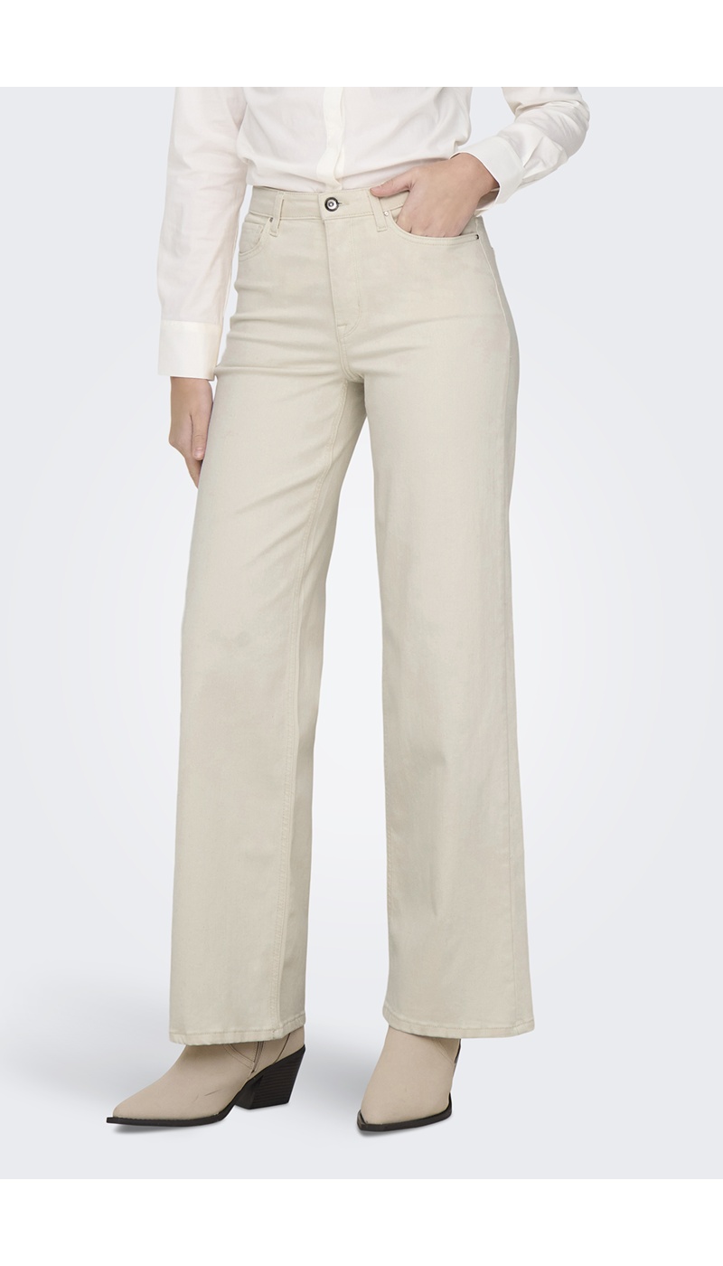 Jean Wide Ecru ONLMADISON Longueur 32