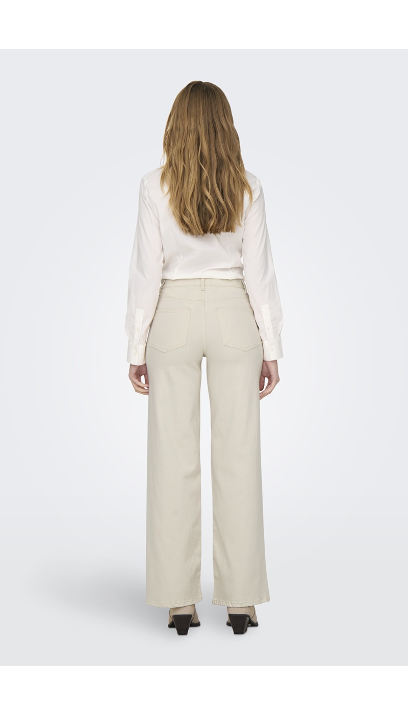 Jean Wide Ecru ONLMADISON Longueur 30