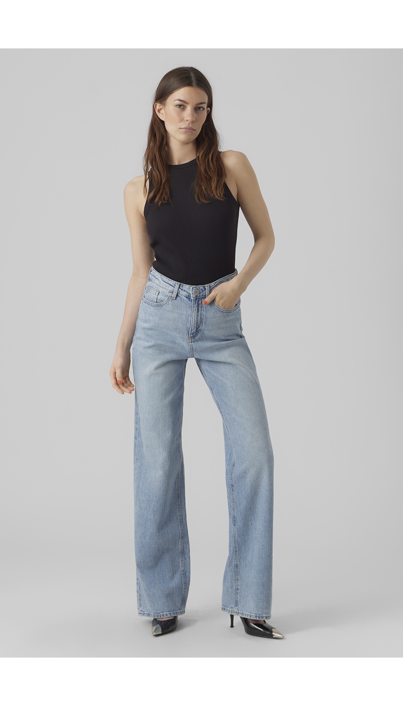 Jean Wide Light Blue Denim Longueur 32