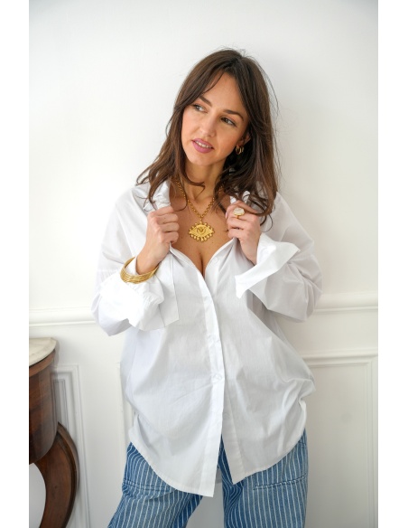 Chemisier Oversize Blanc JULIE