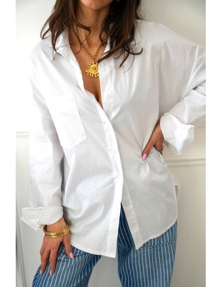 Chemisier Oversize Blanc JULIE