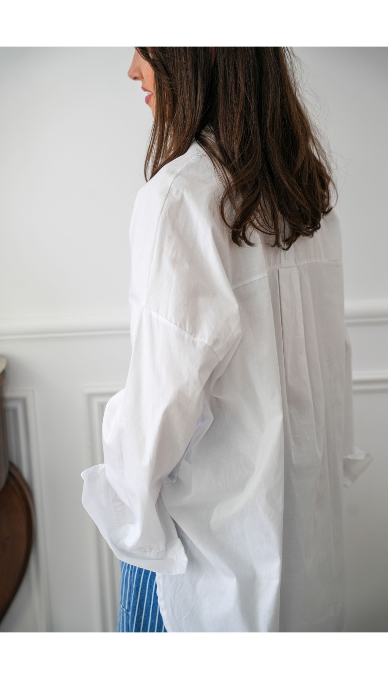 Chemisier Oversize Blanc JULIE