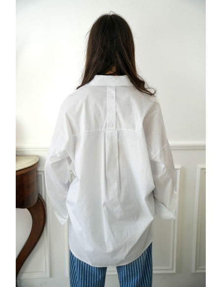 Chemisier Oversize Blanc JULIE