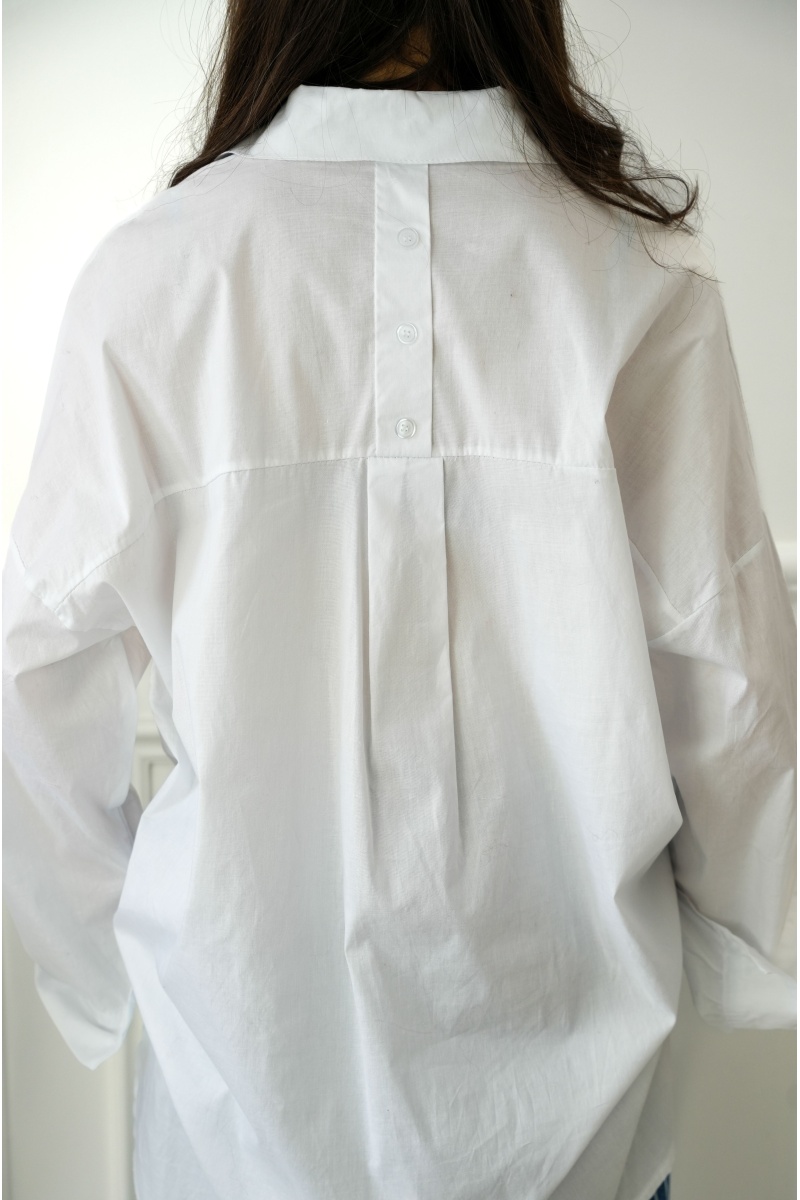 Chemisier Oversize Blanc JULIE 2