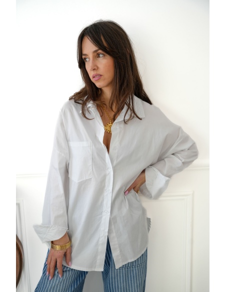 Chemisier Oversize Blanc JULIE