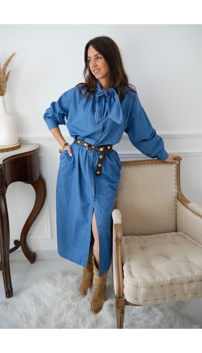 Robe Longue Denim MINA