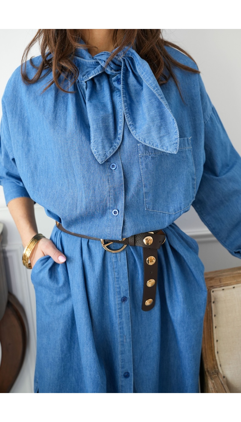 Robe Longue Denim MINA