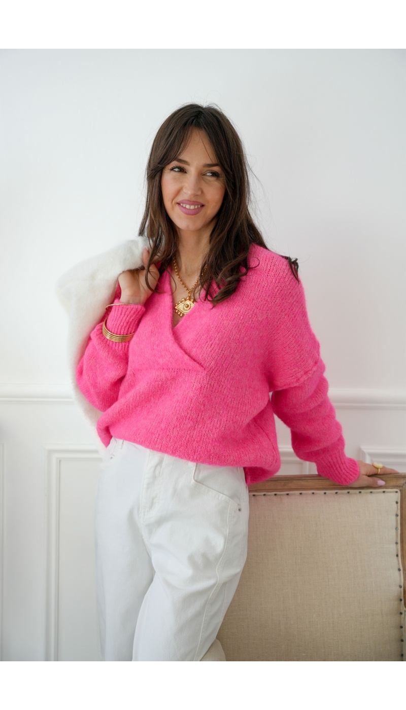 Pull Fuchsia Banditas CARMEN