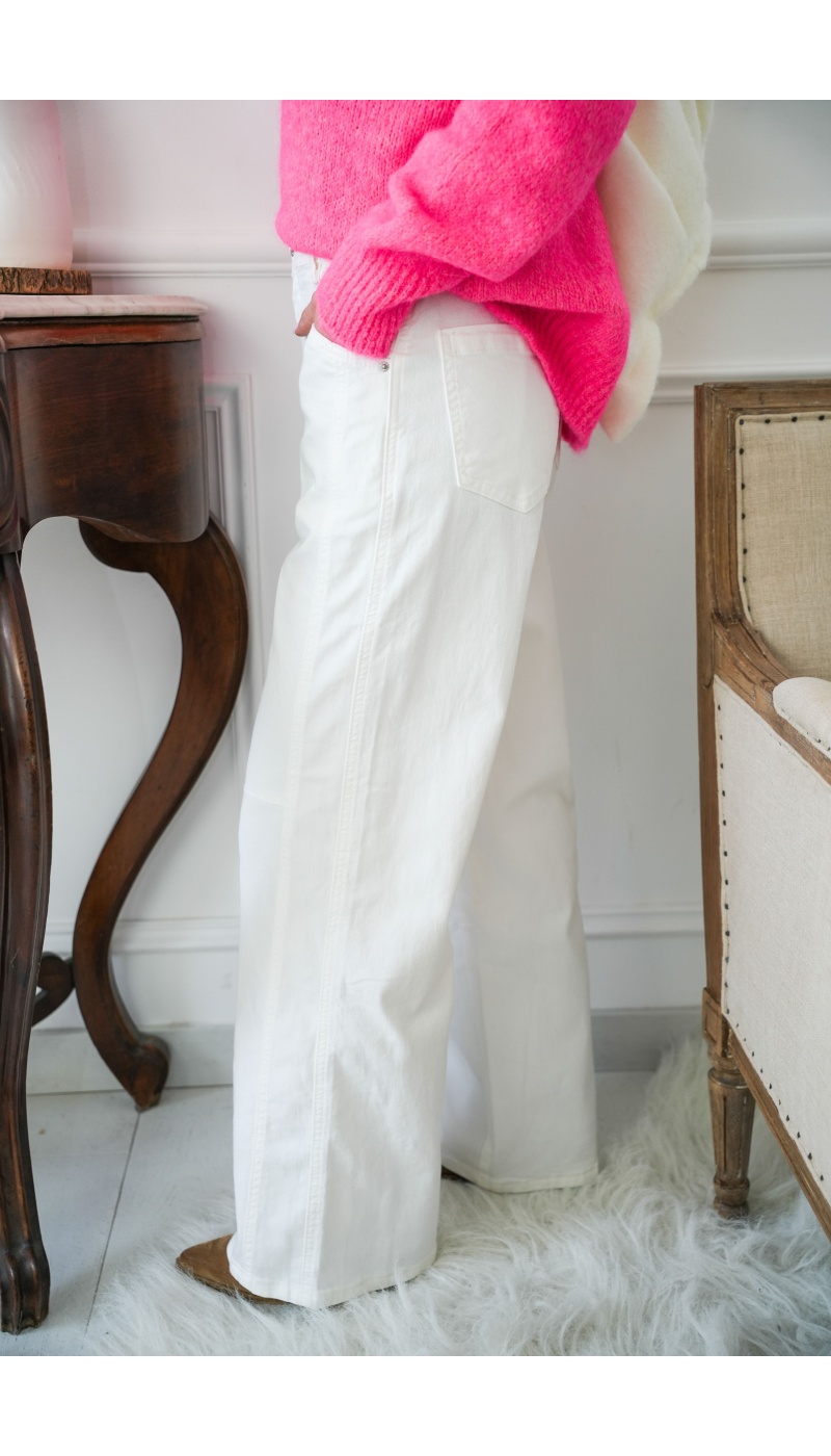 new2000  ECRU PANTALON FEMME