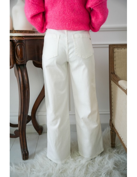 new2000  ECRU PANTALON FEMME