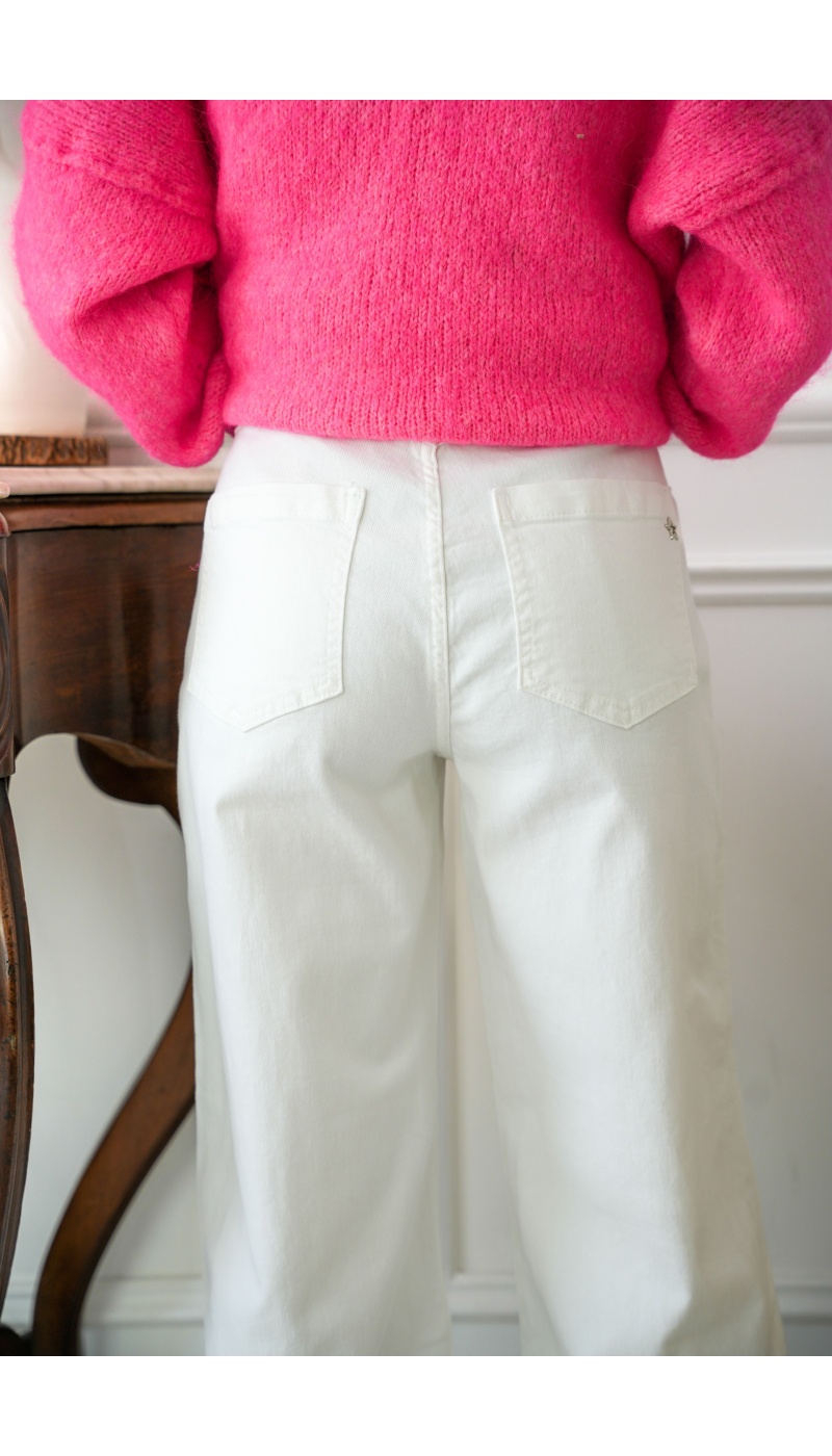 new2000  ECRU PANTALON FEMME