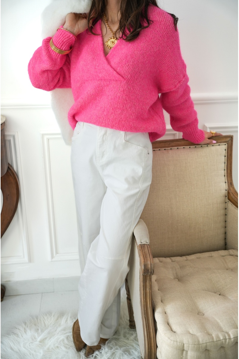 new2000  ECRU PANTALON FEMME 2