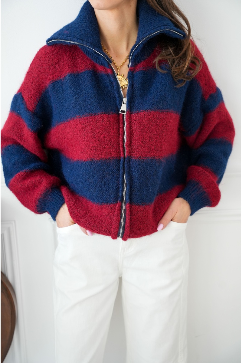 sas lovika ROUGE MARINE GILET FEMME 2