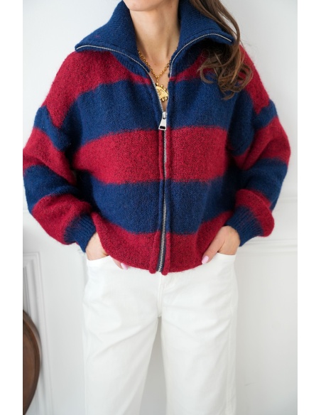 Gilet Rayé Marine LOLA