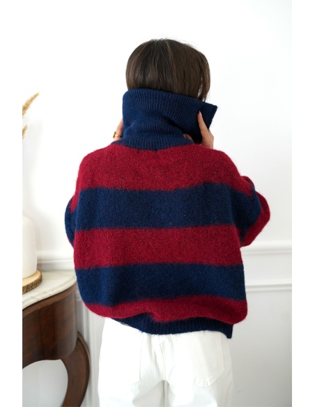 Gilet Rayé Marine LOLA