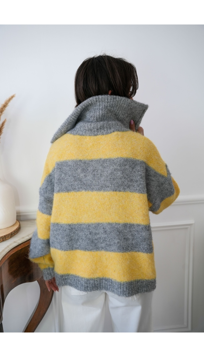 Gilet Rayé Jaune LOLA