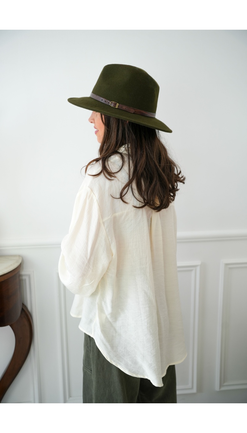 Lauremyx sarl BRODE ECRU CHEMISIER