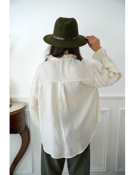 Lauremyx sarl BRODE ECRU CHEMISIER