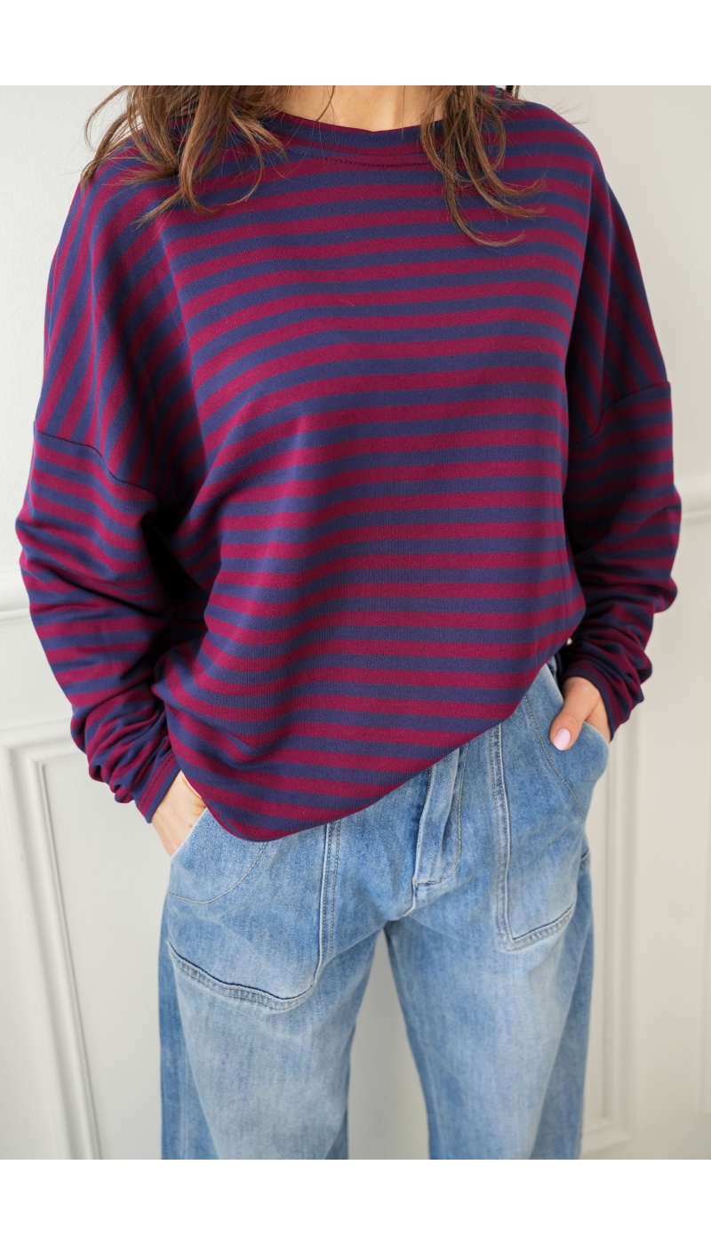 Teeshirt Marinière Marine BIARRITZ